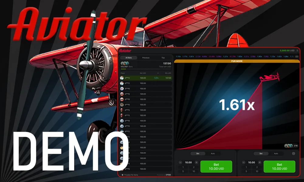 Aviator demo version